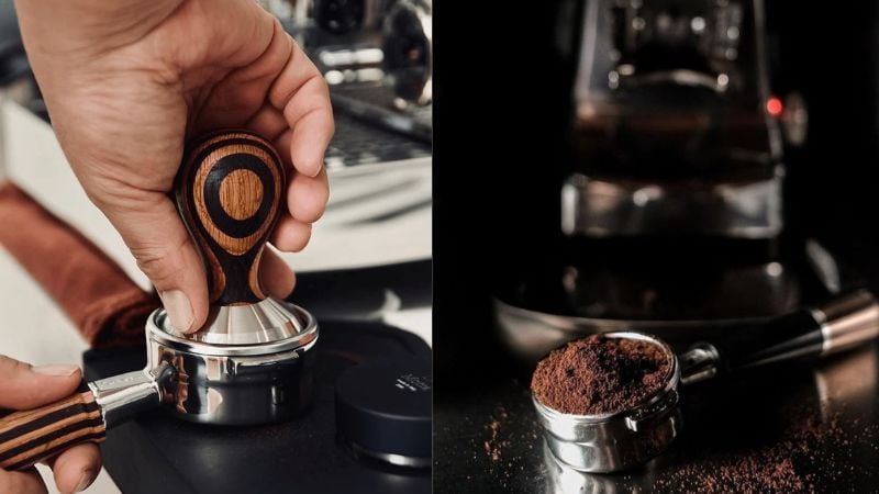 Nén cà phê trong pha chế Espresso