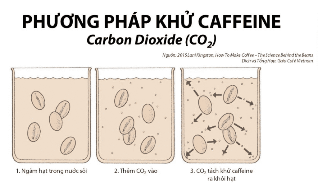 Phương pháp CO2 để làm cà phê decaf