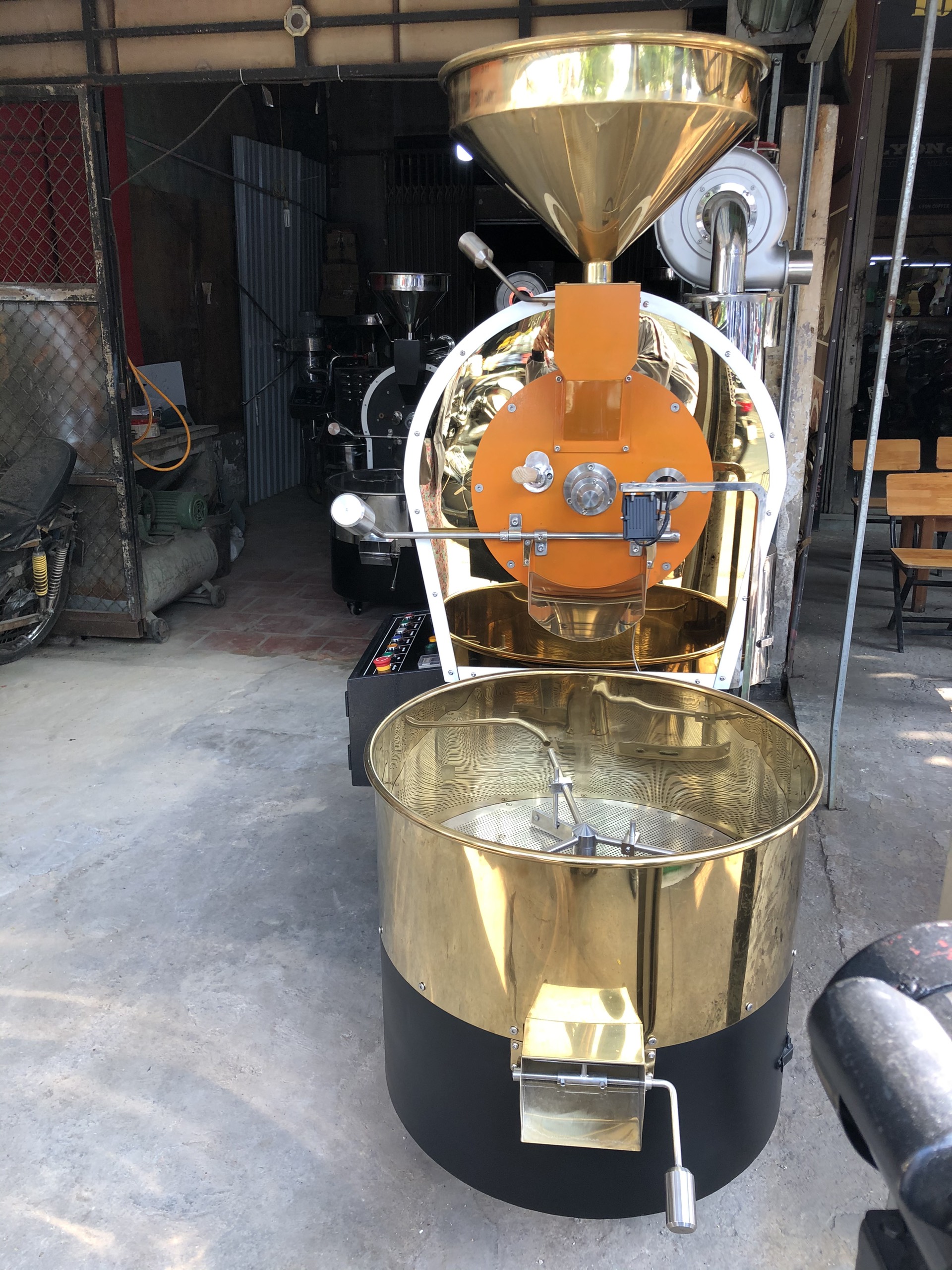 máy rang cà phê 7kg