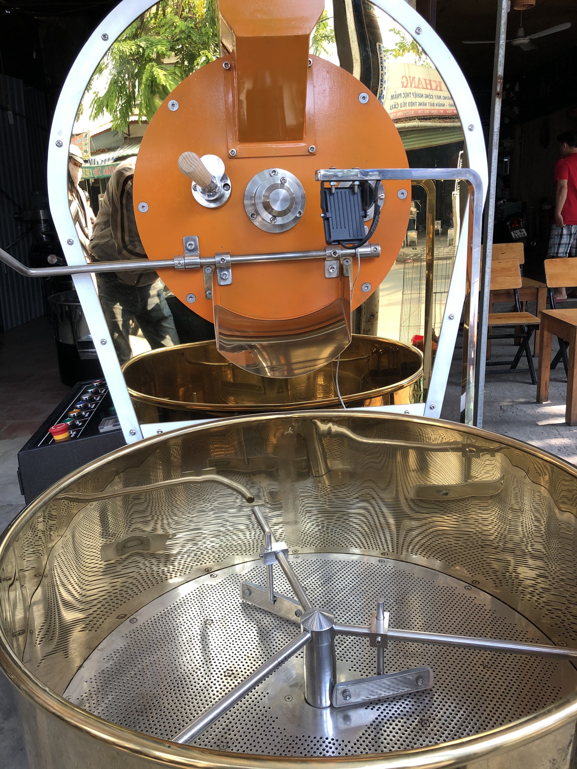 Máy rang cà phê 20kg giá rẻ - Máy rang USS