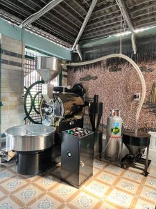 máy rang cà phê 30kg cho MIA Coffee