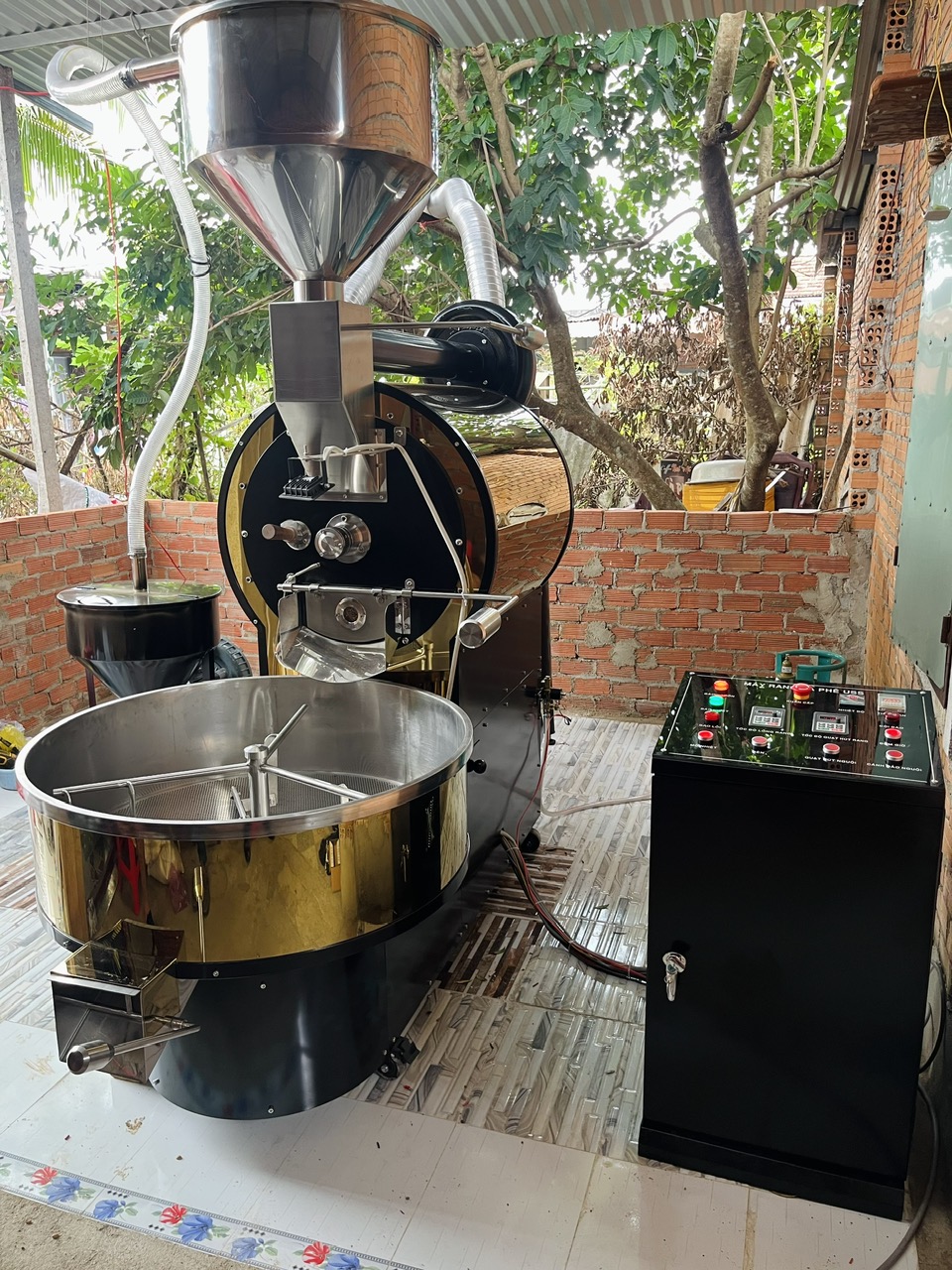 máy rang cà phê 30kg USS
