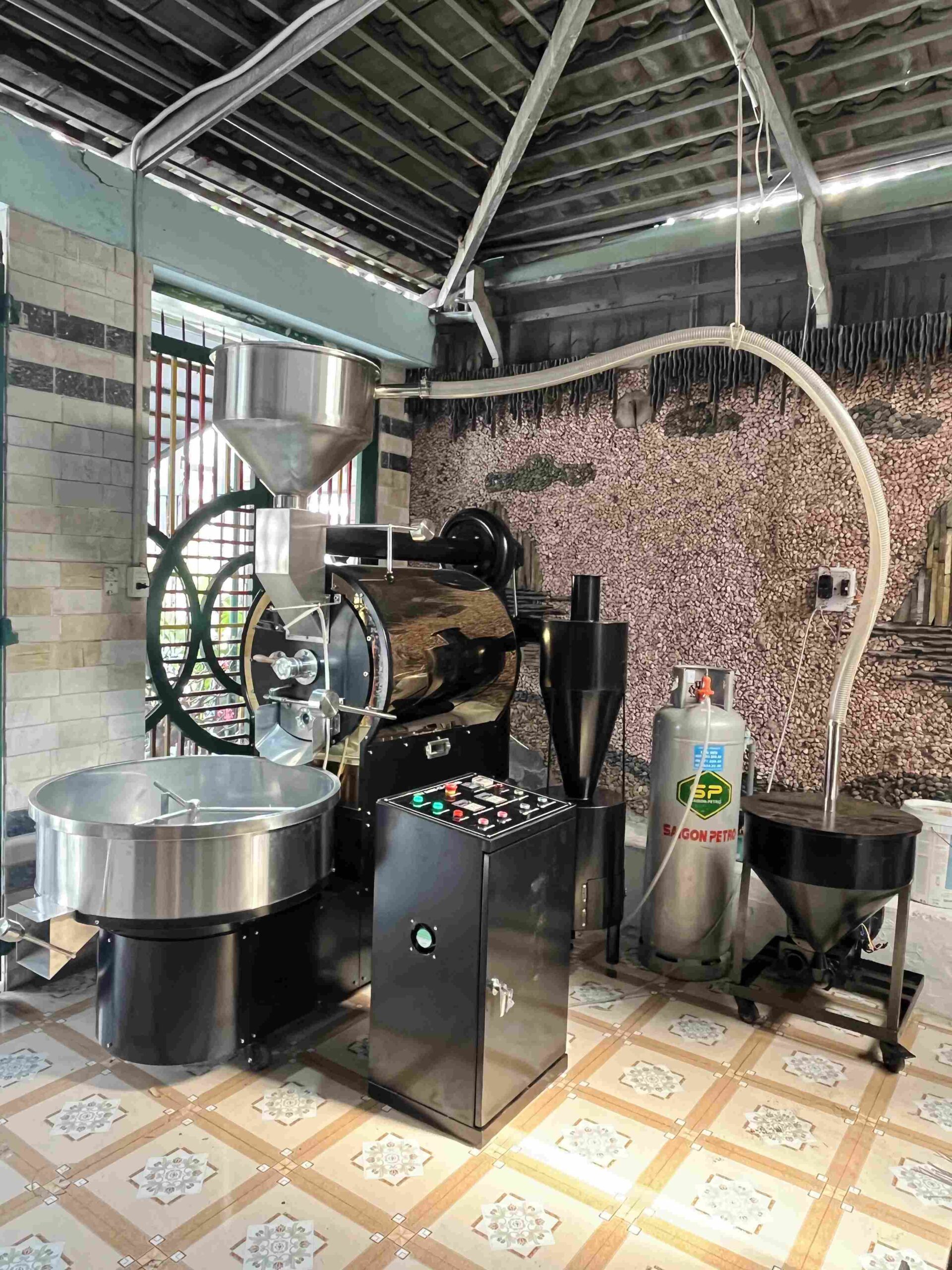 Cấu tạo máy rang cafe chính hãng 20kg