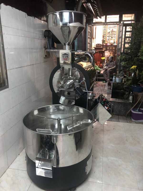 rang cà phê bằng chảo