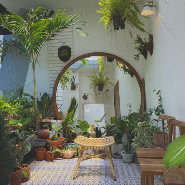 Thiết kế quán cà phê vintage sân vườn