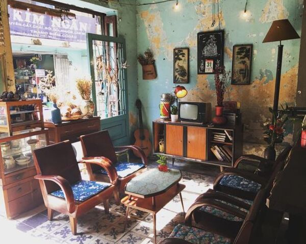 Quán cà phê vintage hiện đại