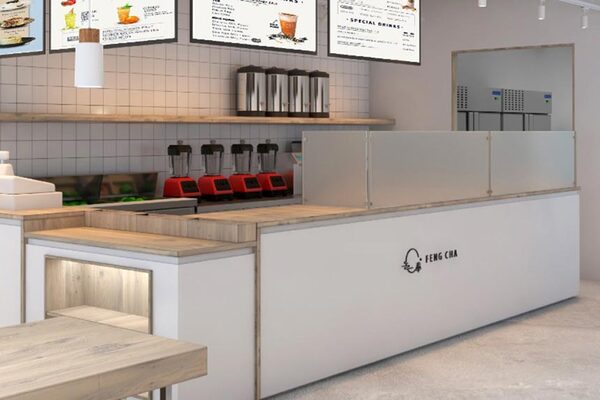 Thiết kế quầy bar cafe theo phong cách tối giản